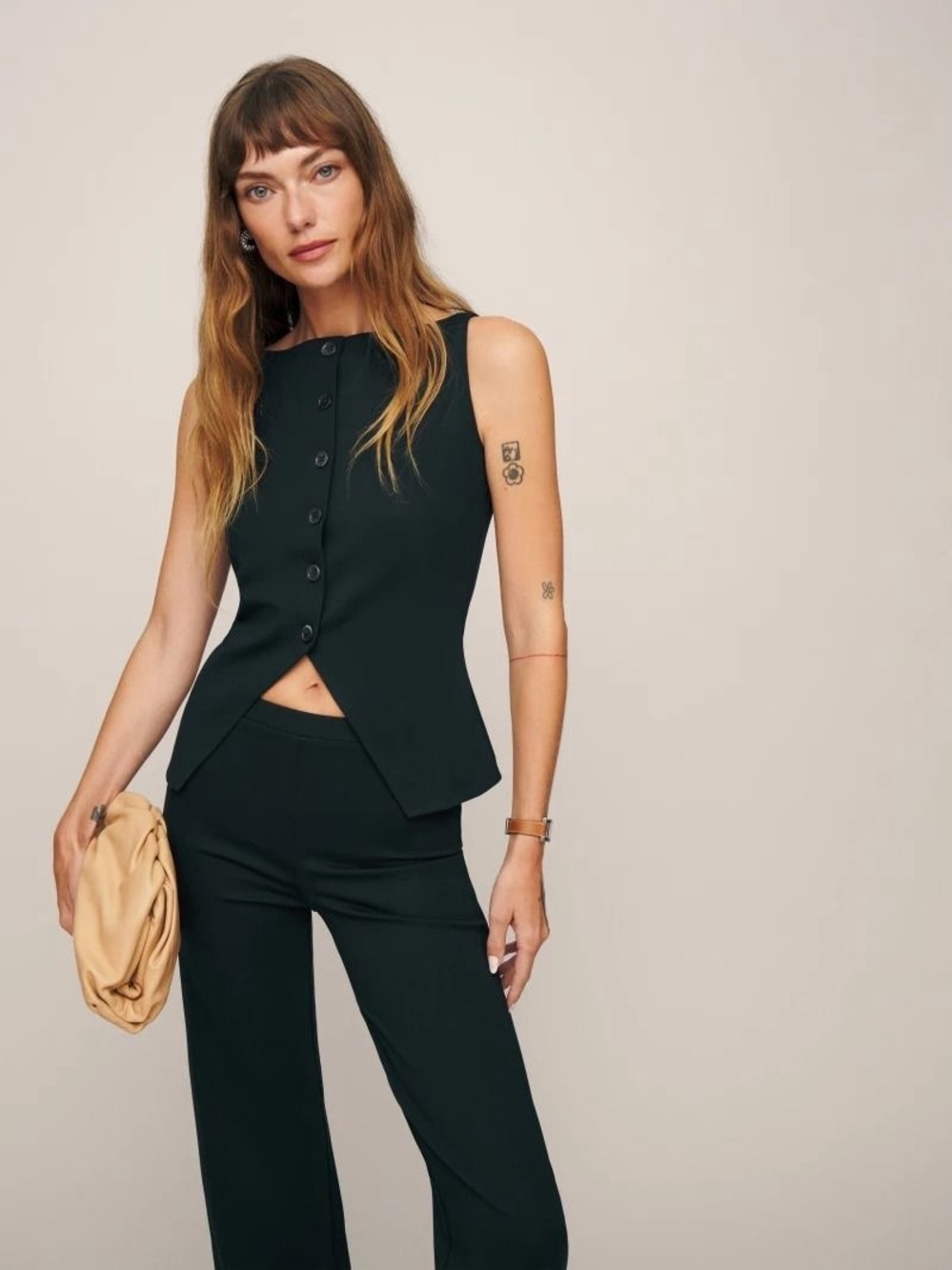Reformation Black Two Piece Set